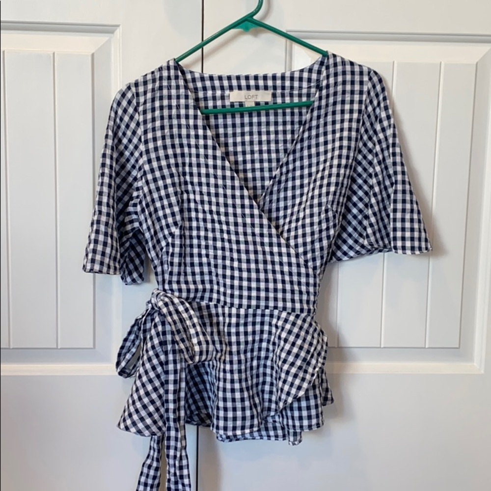 Peplum Wrap Top